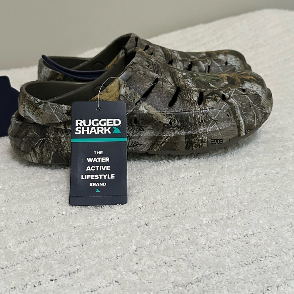 Rugged Shark Kids Camouflage Eva Clogs - Picture 7 of 11
